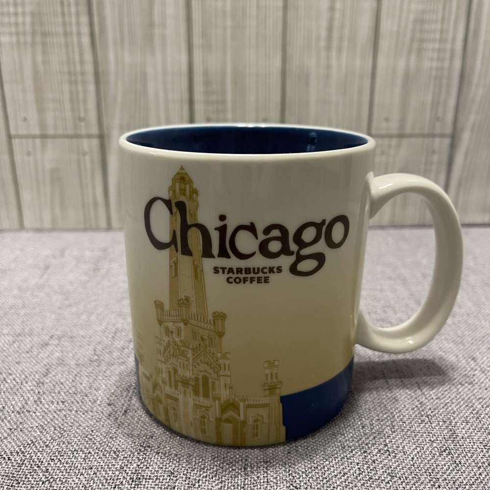 Starbucks Chicago Mug - Cream and Blue - Picture 2 of 8